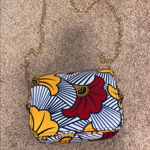 Hand made African material crossbody bag. - Picture 1 of 1